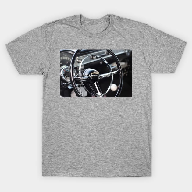 Steering Wheel T-Shirt by Rob Johnson Photography